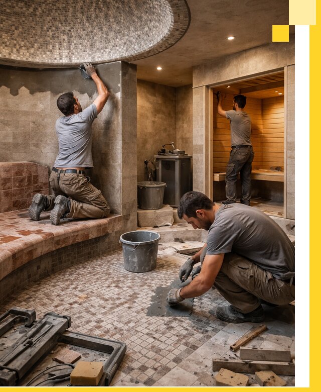 Проект и строительство хамама бани и сауны под ключ в Ханты-Мансийске