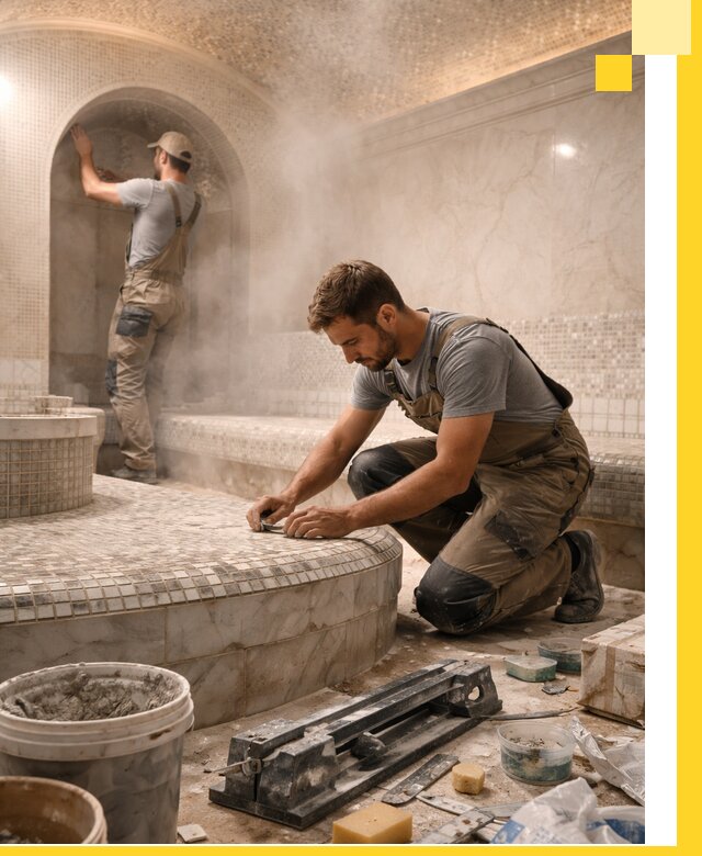 Профессиональный дизайн хамама и SPA под ключ в Ханты-Мансийске