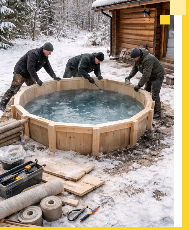 Изготовление и установка ледяных купелей под ключ в Ханты-Мансийске