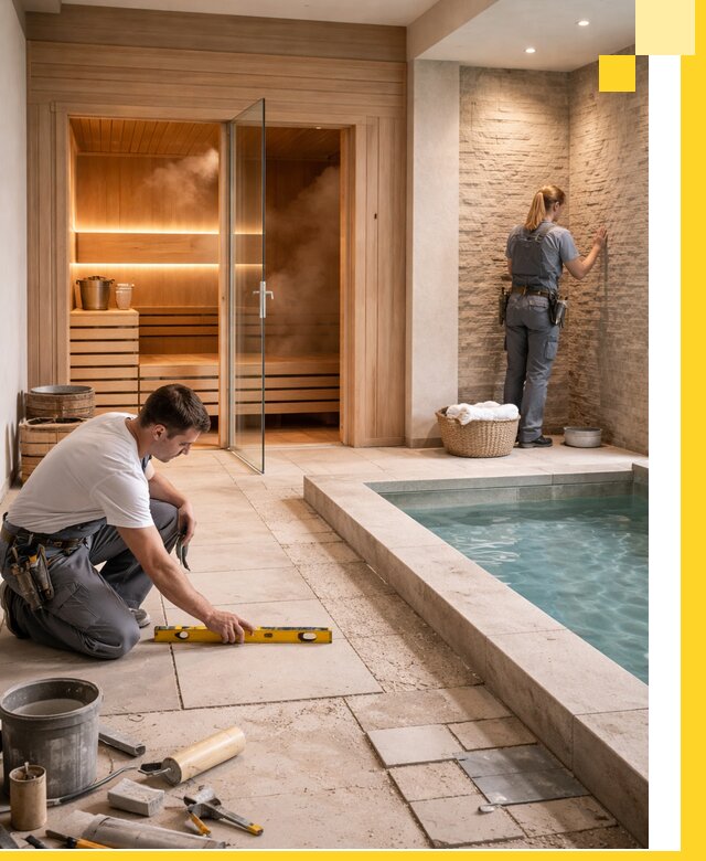 Комплексный дизайн и отделка интерьеров SPA под ключ в Ханты-Мансийске